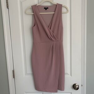 Express Mauve Asymmetrical Dress